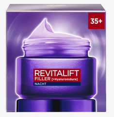 L'ORÉAL PARIS Revitalift Filler - Kem dưỡng ban Đêm nâng cơ cho da 40-60 tuổi