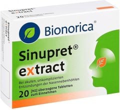 SINUPRET Extract - Thảo dược điều trị viêm xoang từ 12 tuổi trở lên, hộp 20 viên nén