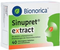 SINUPRET Extract - Thảo dược điều trị viêm xoang từ 12 tuổi trở lên, hộp 40 viên nén