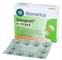 SINUPRET Extract - Thảo dược điều trị viêm xoang từ 12 tuổi trở lên, hộp 20 viên nén