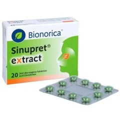 SINUPRET Extract - Thảo dược điều trị viêm xoang từ 12 tuổi trở lên, hộp 20 viên nén