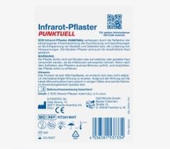 SOS INFRAROT PFLASTER PUNKTUELL - Miếng dán hồng ngoại giảm đau cơ & khớp cục bộ, 2 miếng 4x4cm