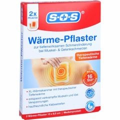 SOS Wärme Pflaster - Miếng dán sinh nhiệt làm nóng giãn cơ, chuột rút và giảm đau khớp, 2 miếng 13x10cm