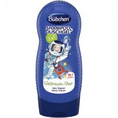 BUBCHEN Star - Shampoo&Duschgel 230ml - Dung dịch tắm và gội (Màu xanh nước biển)