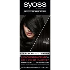 SYOSS 1-1 - Thuốc nhuộm tóc màu đen tuyền