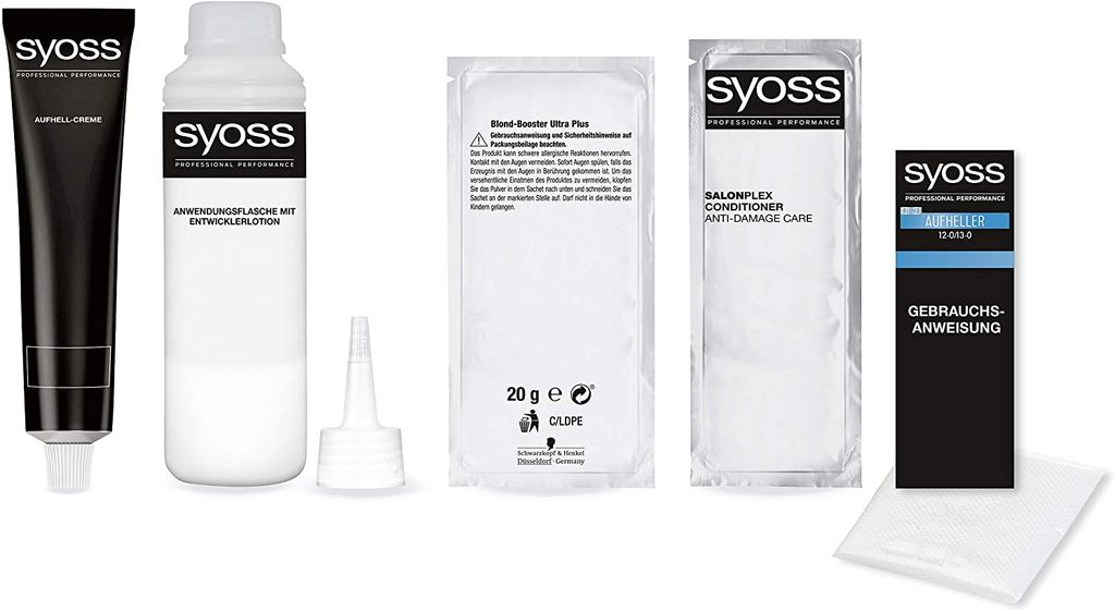 SYOSS 13-0 Thuốc tẩy tóc màu vàng sáng, nâng tông mà không làm xơ tóc ...