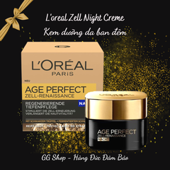 L'OREAL PARIS Age Perfect - Kem dưỡng ban đêm nâng cơ, hết nám lọ 50ml - Loreal Nachtpflege Zell-Renaissance