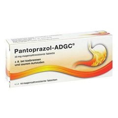 ADGC- Pantoprazol - Trị loét dạ dày tá tràng và trào ngược thực quản, hộp 14viên