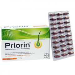 PRIORIN - Viên nang chữa rụng tóc, kích thích mọc tóc, điều trị hói đầu, Hộp 120 viên