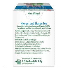 BAD HEILBRUNNER - Trà thảo dược cho bàng quang và thận, hỗ trợ hệ tiết niệu, hộp (8 gói x 1,8g).