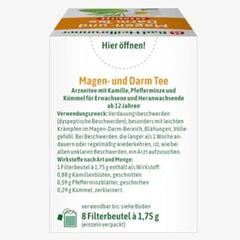 Trà thuốc giúp chống lại những co thắt dạ dày - Bad Heilbrunner, hộp (8 gói x 1,75g).