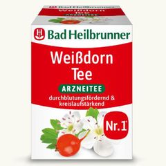 Hỗ trợ tuần hoàn máu và chức năng tim mạch, Bad Heilbrunner, Trà dược liệu hộp (8 gói x 2g).