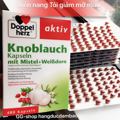 Tinh dầu Tỏi DOPPELHERZ Knoblauch - Thuốc ngăn ngừa xơ cứng động mạch, 480v