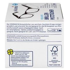 VISIOMAX - Giấy làm sạch và bảo vệ kính, hộp 52 gói.