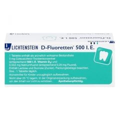 D Fluoretten 500 I.E -  Vitamin D cho trẻ dưới 2 tuổi (90 viên)