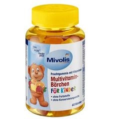 MIVOLIS Multi - Vitamin tổng hợp kẹo dẻo gấu, lọ 60 viên A-Z