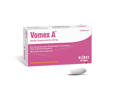 VOMEX A Kinder 40mg - Thuốc chống say xe, buồn nôn cho trẻ em, vỉ 5 viên đạn (đút hậu môn)