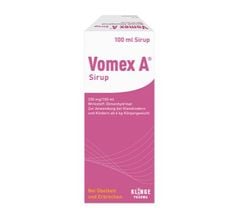 VOMEX A Sirup 330mg - Thuốc uống chống say xe, buồn nôn cho trẻ em hương vị thơm ngon, chai 100ml