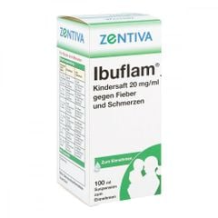 ZENTIVA IBUFLAM 2% - Siro hạ sốt, chống viêm và giảm đau cho trẻ sơ sinh từ 5kg hương vị dâu thơm ngon, chai 100ml