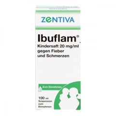 ZENTIVA IBUFLAM 2% - Siro hạ sốt, chống viêm và giảm đau cho trẻ sơ sinh từ 5kg hương vị dâu thơm ngon, chai 100ml