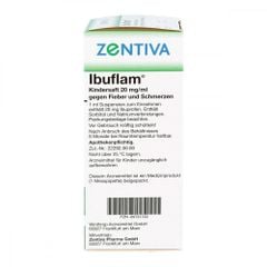 ZENTIVA IBUFLAM 2% - Siro hạ sốt, chống viêm và giảm đau cho trẻ sơ sinh từ 5kg hương vị dâu thơm ngon, chai 100ml