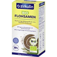 ZIRKULIN Flohsamen Bio - Thảo dược điều trị táo bón từ Hạt mã đề hữu cơ, hộp 300g