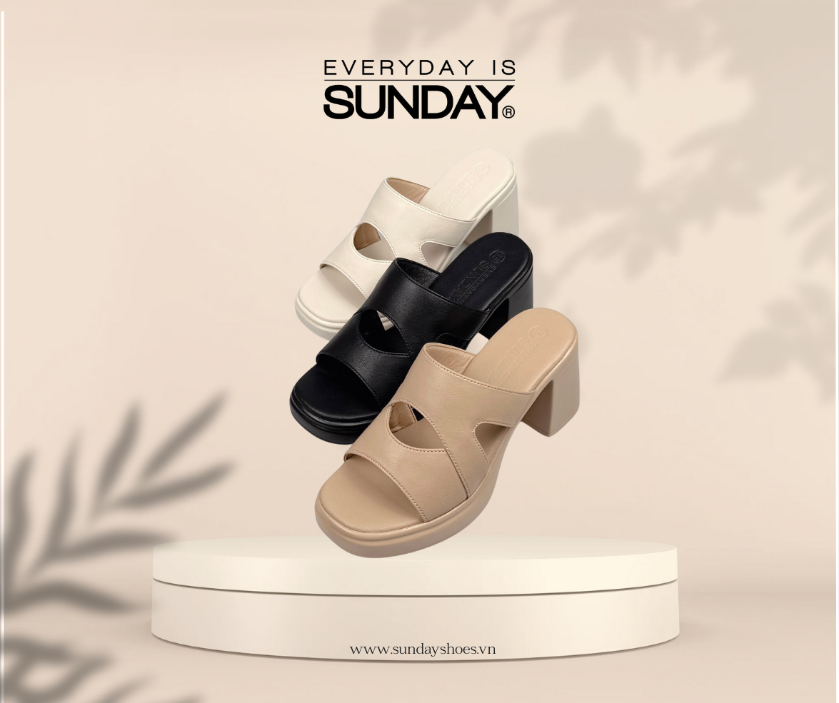 Dép xuống quai bảng cách điệu SUNDAY DD175