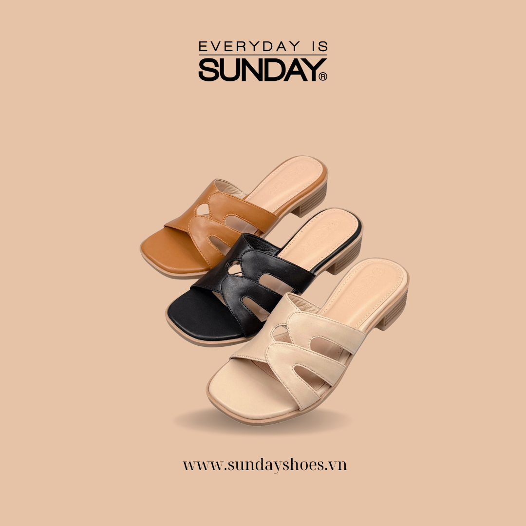Dép quai bảng cách điệu SUNDAY DD183