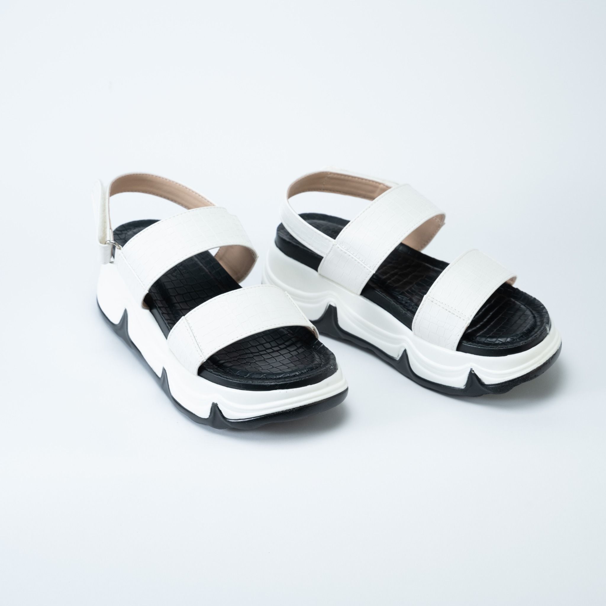 Sandal 2 quai ngang vân cá Sấu SD46