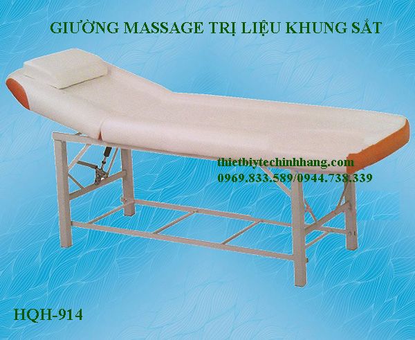 GIƯỜNG MASSAGE TRỊ LIỆU KHUNG SẮT HQH-914