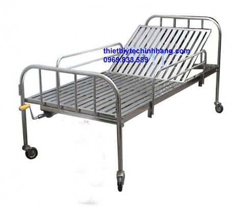 Giường Inox 1 tay quay chính hãng