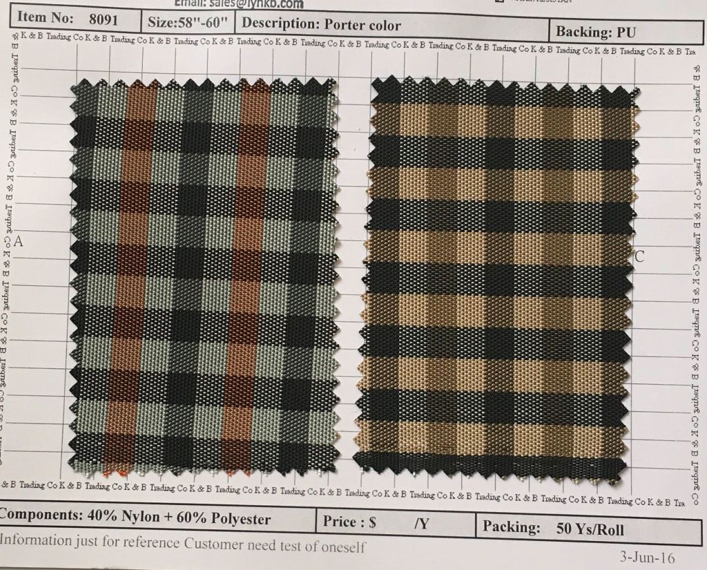 Item 8091: Porter Color Backing PU