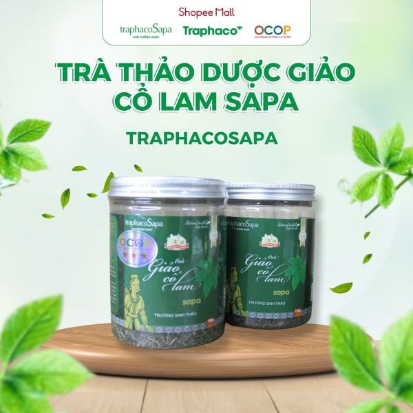  Trà Thảo Dược Giảo Cổ Lam Sapa TRAPHACOSAPA Loại 5 Lá OCOP 3 Sao 100-350gr 