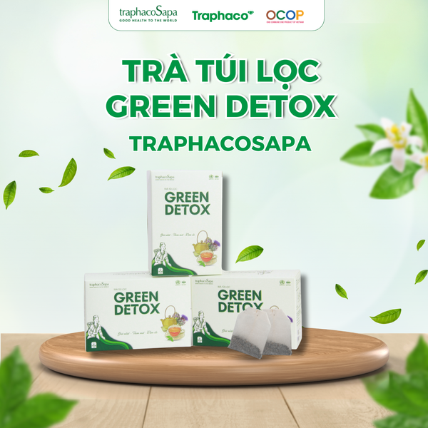  Trà túi lọc Green Detox - Giải nhiệt, thơm mát, đậm đà hộp 18 túi lọc 