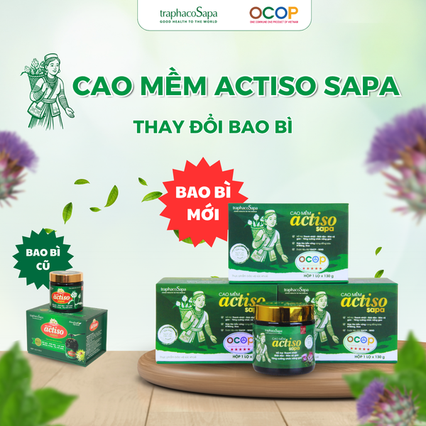  Cao Mềm Atiso Sapa TRAPHACOSAPA Loại Đậm Đặc Actiso OCOP 5 Sao Hỗ Trợ Gan Giảm Nám Dị Ứng 130gr 