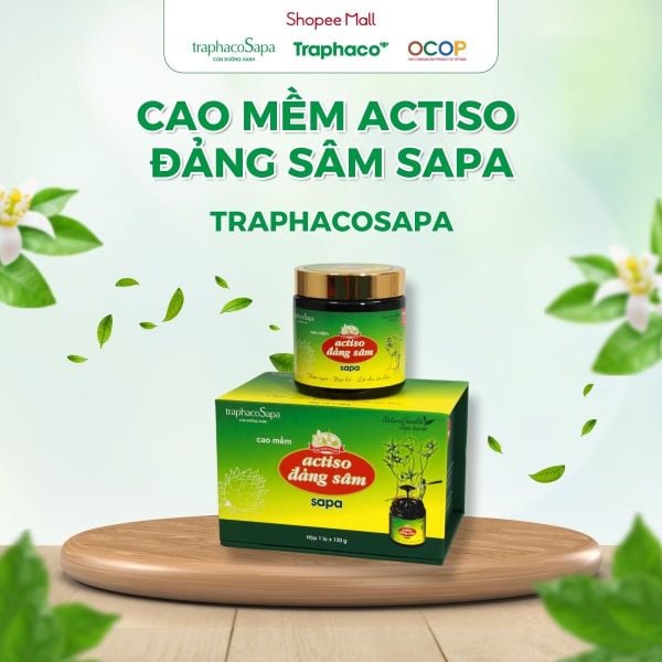  Cao Mềm Atiso Đảng Sâm Sapa TRAPHACOSAPA Loại Đậm Đặc Actiso Chống Lão Hoá Thanh Lọc Gan 130gr 