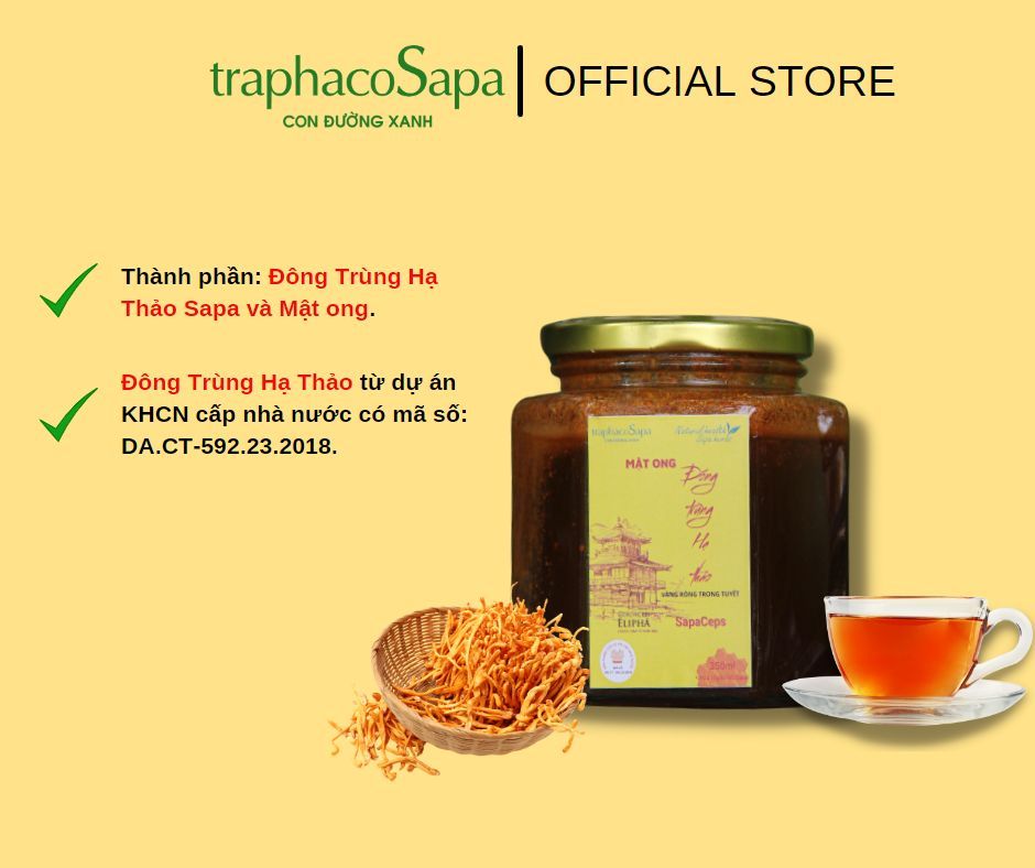  Mật ong - Đông trùng hạ thảo Sapaceps 350 ml 