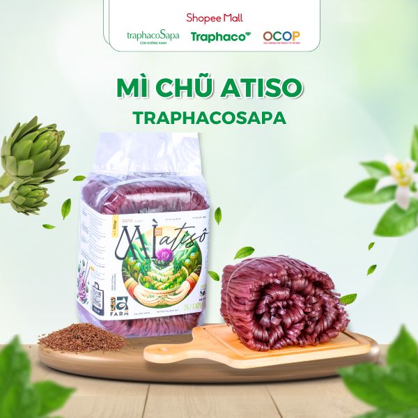  Mỳ Atiso Gạo Lứt TRAPHACOSAPA Giàu Dinh Dưỡng Chế Biến Mỳ Trộn 350gr 