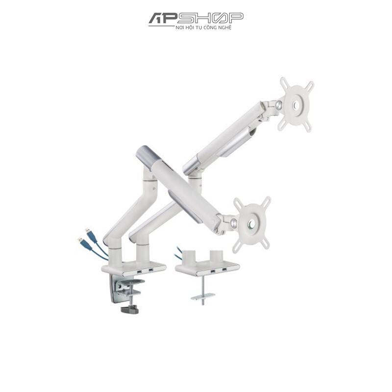 Giá treo màn hình Brateck LDT49 hỗ trợ 2 màn hình cong lên đến 32