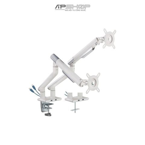 Giá treo màn hình Brateck LDT49 hỗ trợ 2 màn hình cong lên đến 32" VESA 75 / 100 | Chính hãng