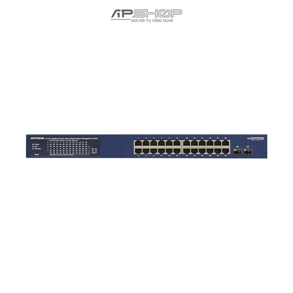 Switch Netgear 24Port Gigabit  PoE+ Smart Managed Switch with 2 SFP Ports and Cloud Managemen - Hàng chính hãng