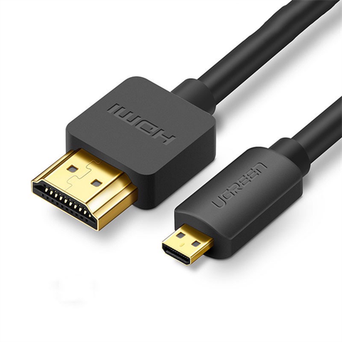 Cáp Micro HDMI sang HDMI Ugreen HD127 - Hỗ trợ 4K, 3D