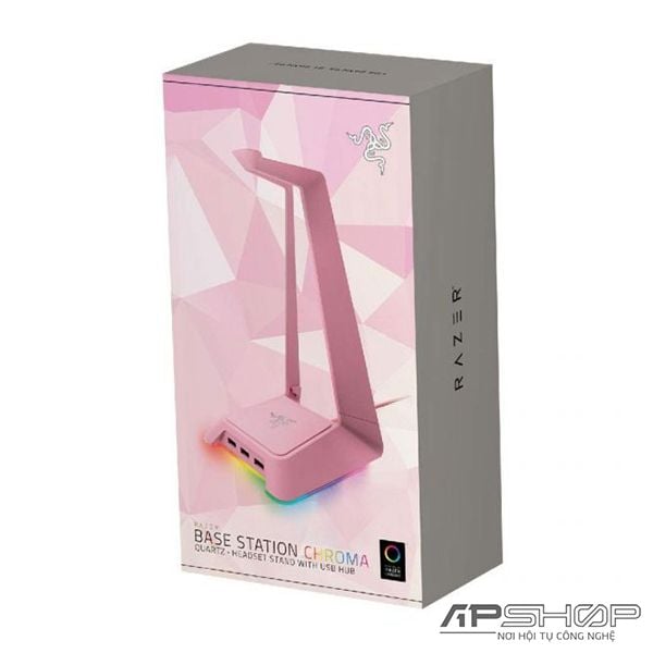 Giá treo tai nghe Razer Base Station Chroma Quartz Pink