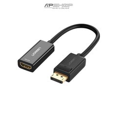 Cáp chuyển đổi Displayport to HDMI hỗ trợ 4Kx2K chính hãng Ugreen 40363 cao cấp | Chính hãng
