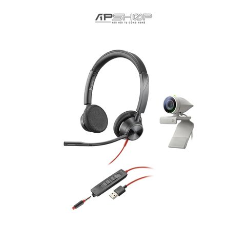 Bộ thiết bị họp trực tuyến Poly Studio P5 kit with Blackwire 3325 | WW | USB A