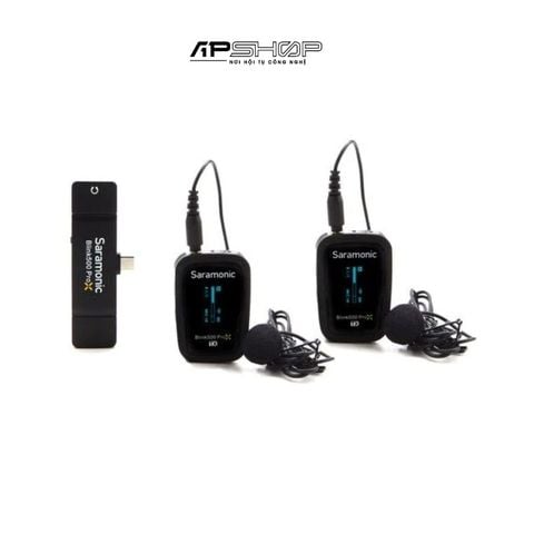 Bộ micro không dây Saramonic Blink500 ProX B6 | Cổng USB C có hộp sạc