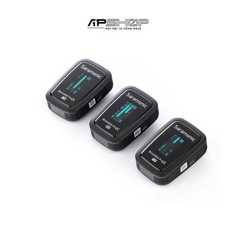 Bộ micro không dây Saramonic Blink500 ProX B2 | Cổng 3.5mm có hộp sạc