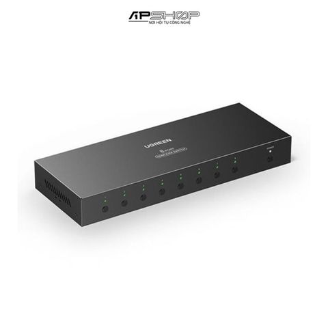 Bộ gộp HDMI 2.0 KVM 8 vào 1 ra Ugreen 80963 CM546 hỗ trợ 4K60hz, Hotkey + Kèm dây USB + HDMI