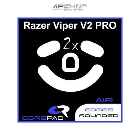 2 bộ Feet chuột PTFE Corepad Skatez AIR Razer Viper V2 PRO Wireless