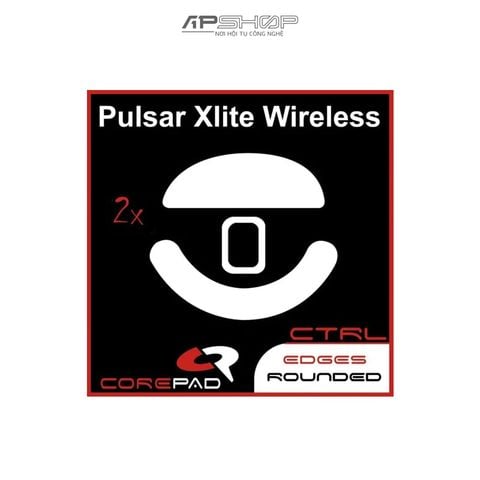 2 bộ Feet chuột PTFE Corepad Skatez CTRL Pulsar XLITE Wireless / Pulsar XLITE V2 Wireless / Pulsar XLITE V2 mini Wireless